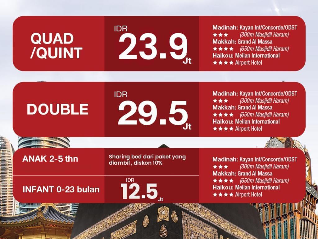 Foto Paket Umroh Liburan Plus China (21 Juni 2026) 2