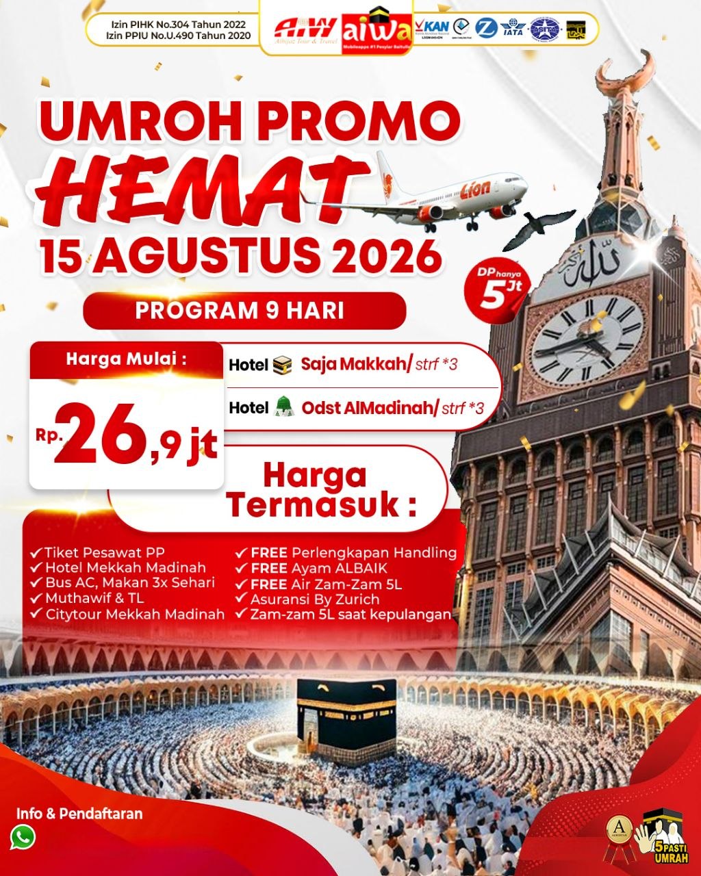 Foto Paket UMRAH JUM’ATAIN PLUS THAIF + BADAR 12 HARI 4
